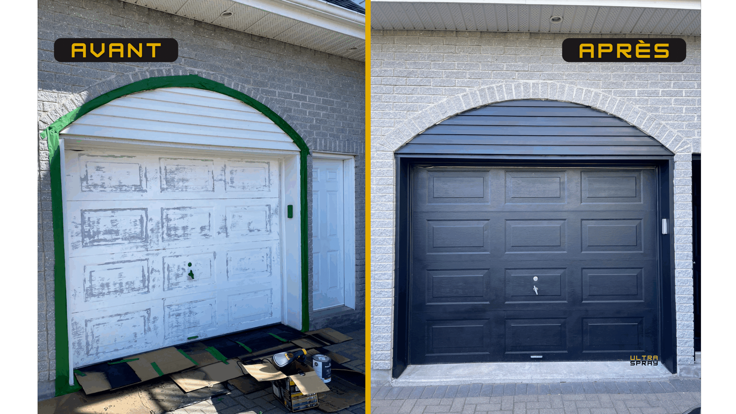 Garage door painting project