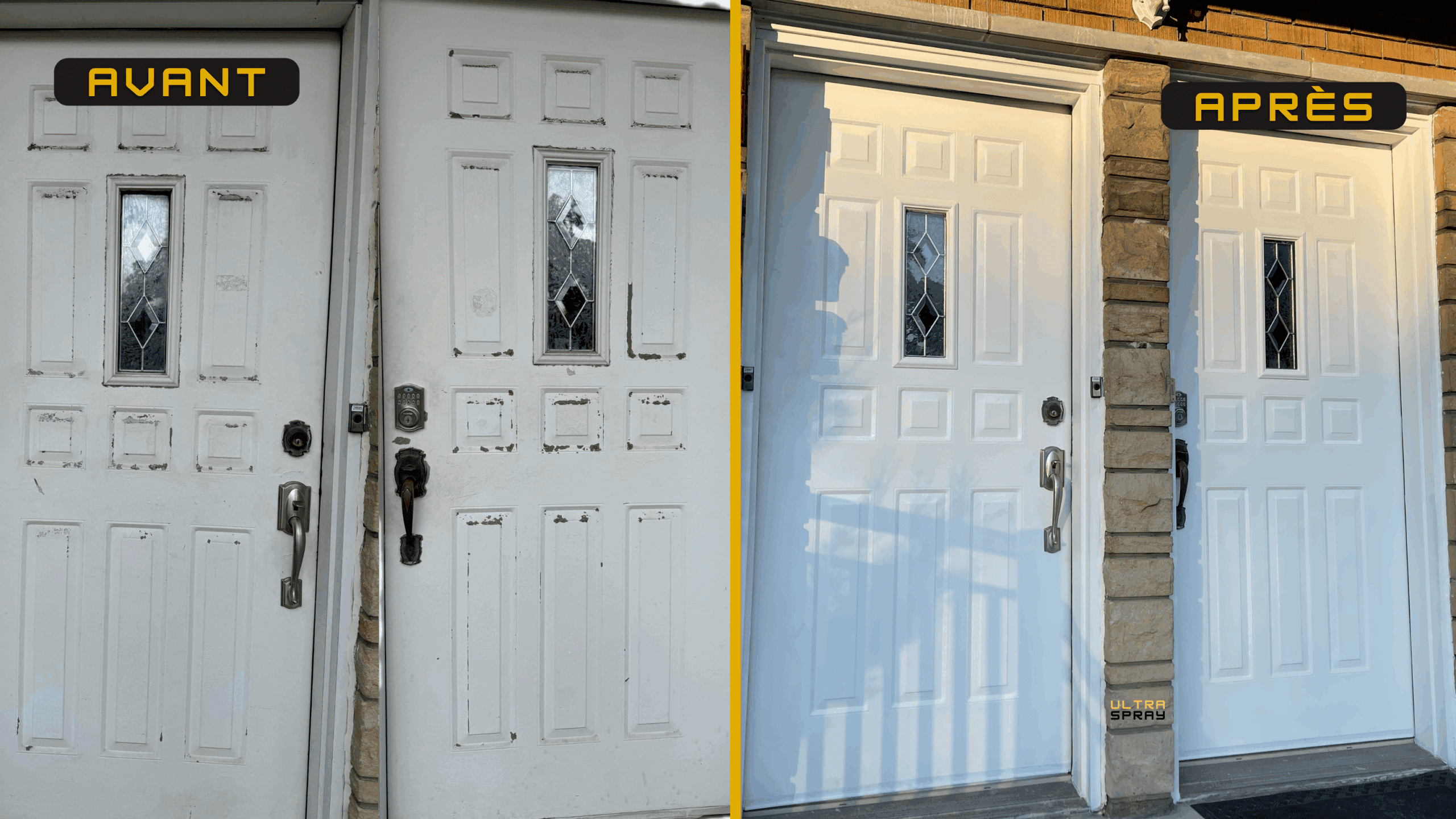 Entry door painting transformation