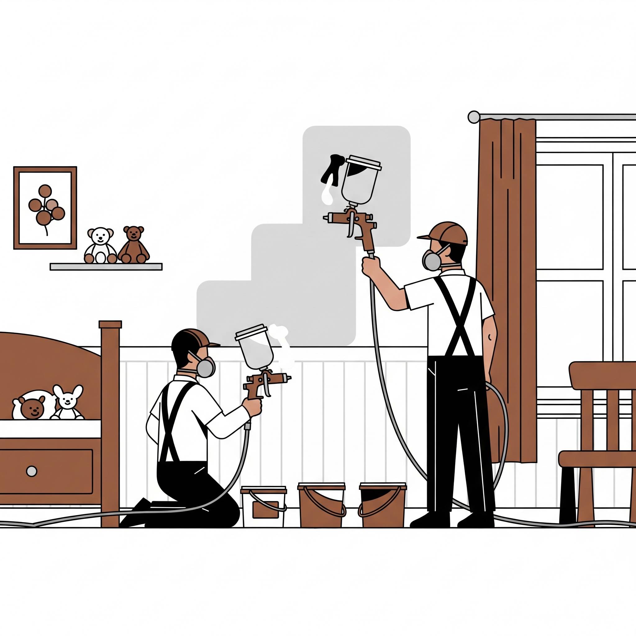 Professional interior painting work
